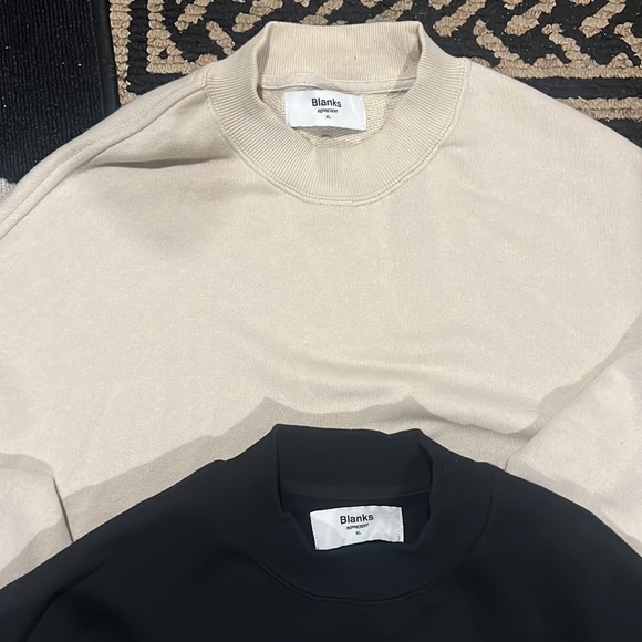 2 pack represent blanks mock neck crewneck - Picture 2 of 5